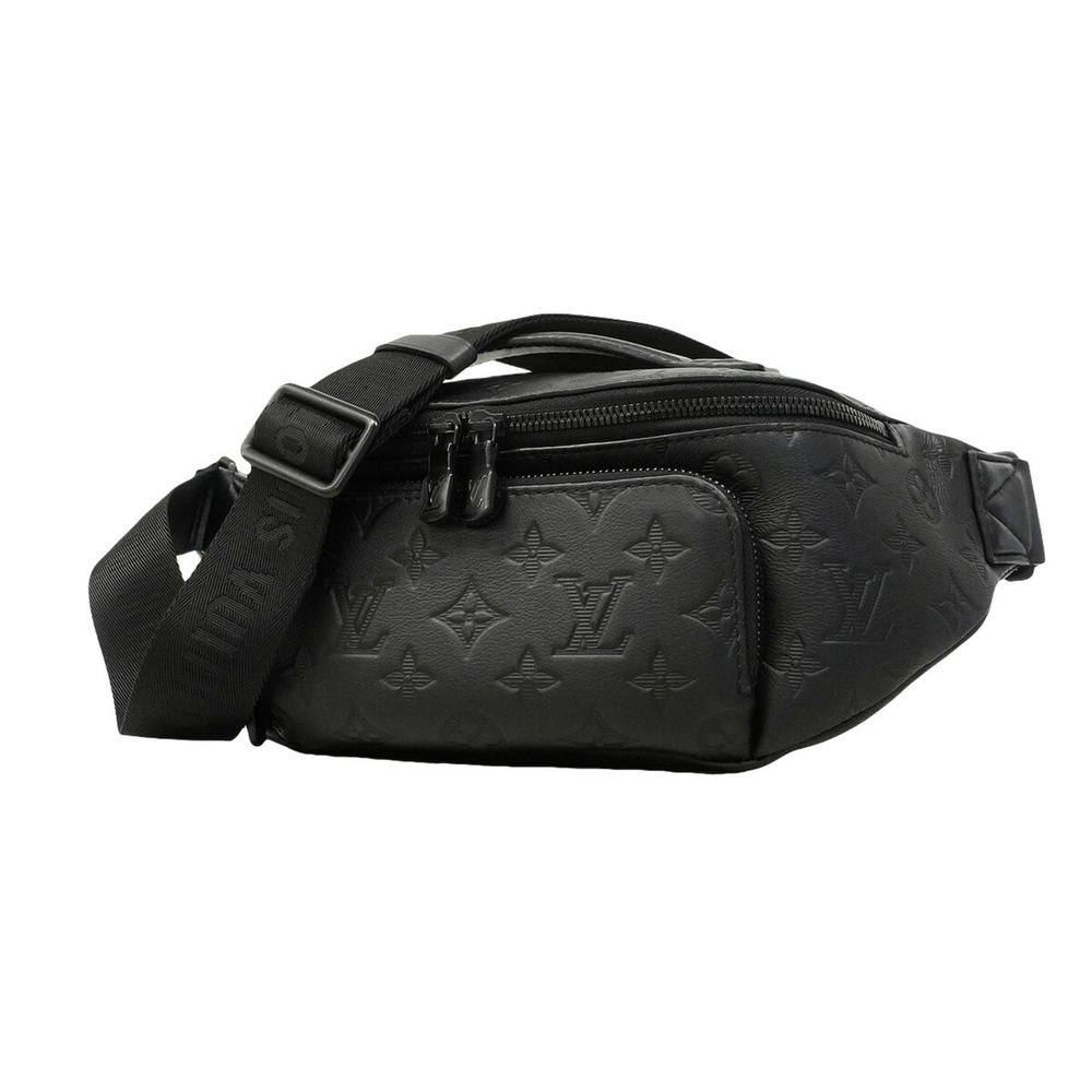 Louis Vuitton Monogram Shadow Rush Bum Bag M47058 Black Men's Bag/Waist